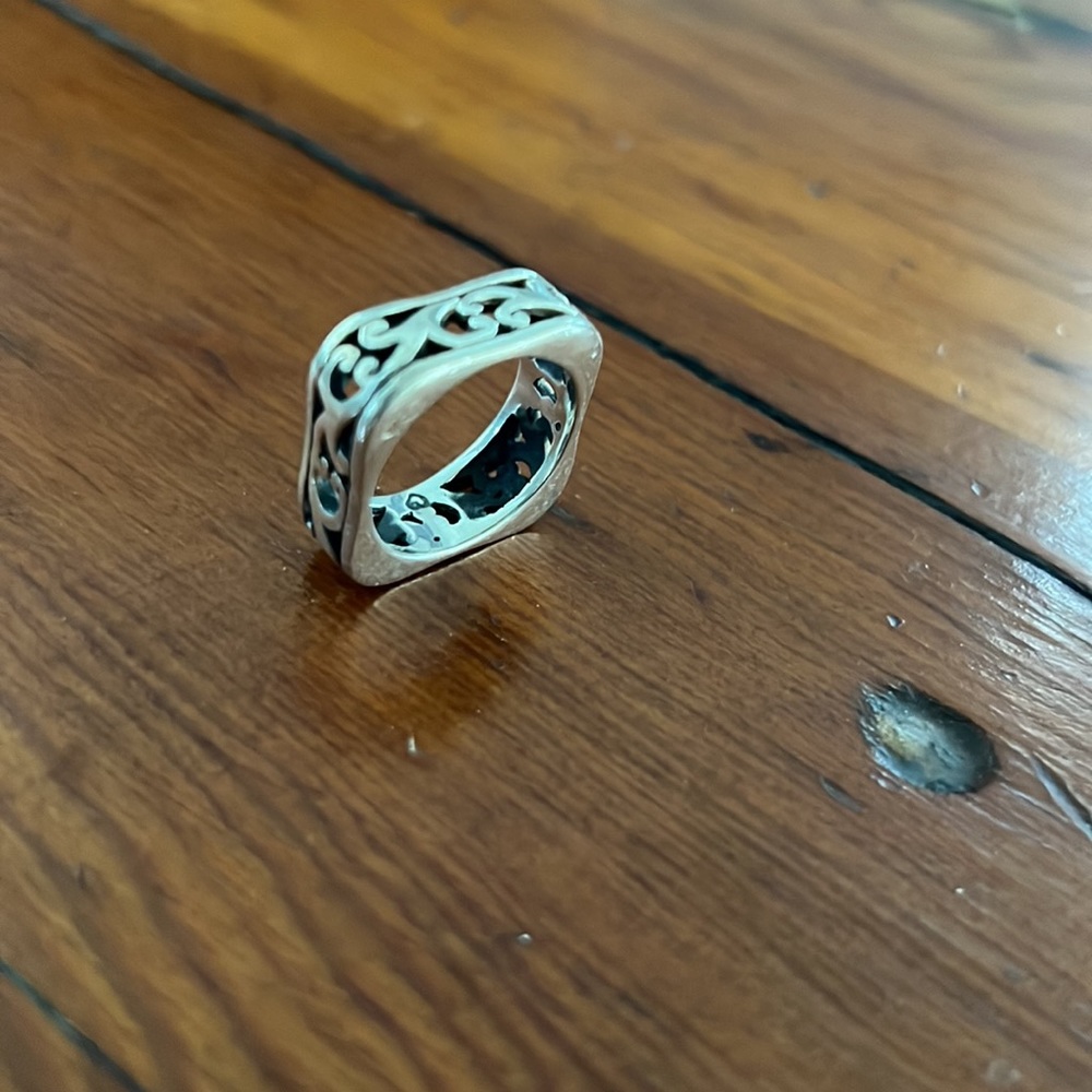 Sterling Silver Square Ring - image 3